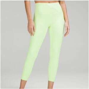 Lululemon Highlight Green Align High Rise Leggings Ankle Sz 6
